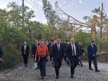 Alvaiázere - Presidente da República deu um passeio pelo parque